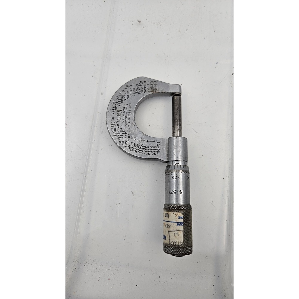 No.577 0-1 Inch  Round Anvil Micrometer .001